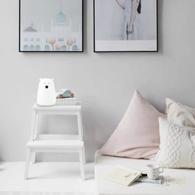 Lampă LED RGB pentru copii BEAR, tactilă, 0,8W, 5V, albă + USB