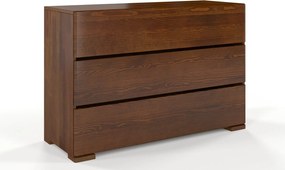 Comodă lemn masiv TerraCraft Pin 3 sertare, 120 × 45 × 81 cm