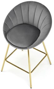 Scaun de bar Briggs, gri