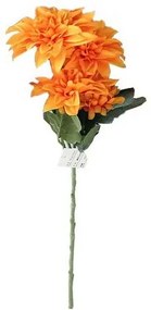 Floare artificială Dahlia galbenă, 54 cm