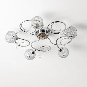 Eglo 32103 - Lustră aplicată LED VELAGO, 5xG9/33W/230V, crom lucios