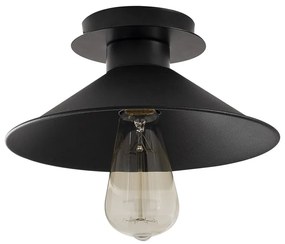 Plafonieră neagră cu abajur din metal ø 24 cm Berceste – Opviq lights