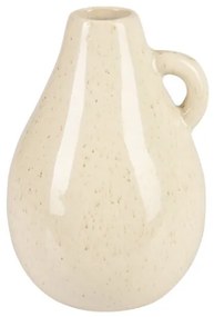 Vaza Nora din ceramica, crem, 8x12 cm
