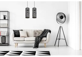 Lustră pe cablu AVALO 2xE27/60W/230V gri/negru