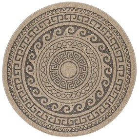 Covor de exterior negru/bej rotund ø 160 cm Comilla – Ayyildiz Carpets