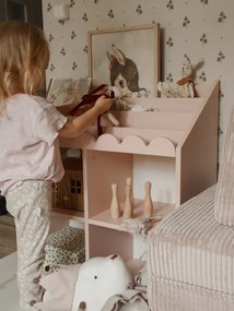 Biblioteca pentru copii Book Nook roz H76 cm