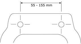Capac WC cu închidere lentă Wenko Astera, 45 x 37,5 cm