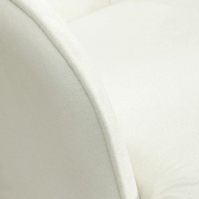 HOMCOM Scaun cu Leagăn Taburet, Sistem de Leagăn Linen, 64 x 89 x 90 cm, Crem | Aosom Romania