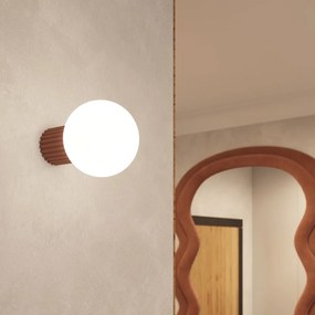 Aplică de perete maro deschis ø 12 cm Orbital – Sollux