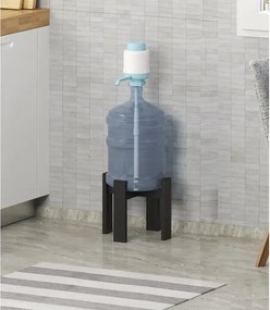 Suport ghiveci Anca, din metal, culoare negru