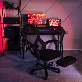 JAKS Scaun de gaming BING negru