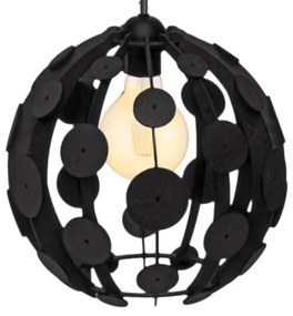 Lustră pe cablu GAIA 3xE27/60W/230V negru/maro