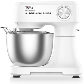 Mixer planetar Oliver Voltz OV51115I, 800W, 3,5 L, 3 agitatoare, 12 trepte + pulse, Alb