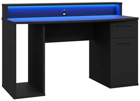 Birou cu iluminare IVAR, negru