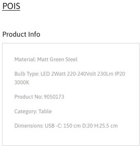 Veioza LED design decorativ POIS verde, NVL-9050173