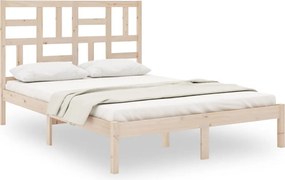 vidaXL Cadru de pat mic dublu, 120x190 cm, lemn masiv