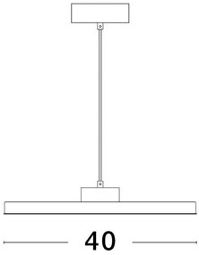 Lustra LED suspendata design circular ANDROMEDA
