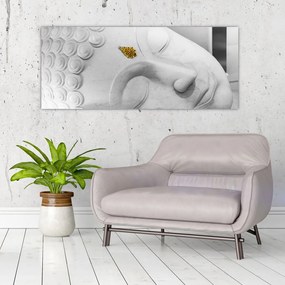 Tablou - Buddha alb (120x50 cm)