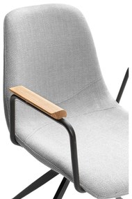 Scaune de dining gri-deschis 2 buc. Tali – Marckeric