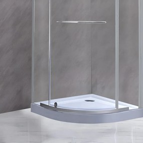 Cădiță de duș acrilică curbată Klonberg 90x90