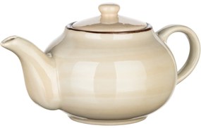 Ceainic din ceramică Banquet PALAS, 0,9 l, crem