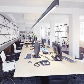 Lustră LED pe cablu SAMSUNG CHIP LED/40W/230V 6400K neagră