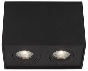 Corp aplicat cu 2 spoturi directionabile RENDE negru NVL-820603