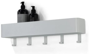 Raft pentru baie alb de montat pe perete din oțel Multi – Spinder Design