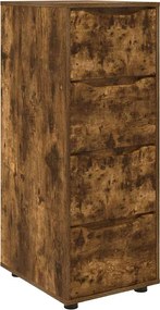 vidaXL Dulap de depozitare Stejar fumuriu 40 x 48 x 105 cm