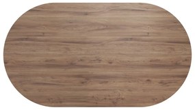 Masă de dining cu blat cu aspect de lemn de nuc 100x180 cm Lago – TemaHome