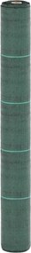 vidaXL Membrană antiburuieni, verde, 1x5 m, PP