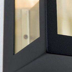 Aplica de exterior stil contemporan IP44 LUMINA negru/alama