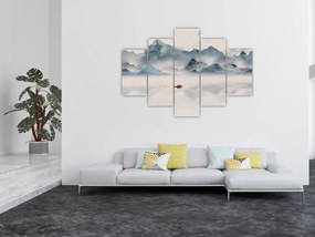 Tablou - Valea munților albaștri (150x105 cm)