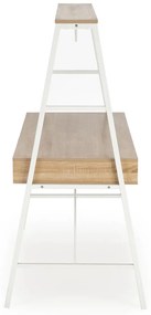 Masa de birou B48 stejar sonoma/alb L139 cm