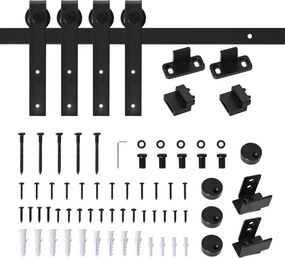 HOMCOM Set Complet Ușă Glisantă de 183 cm - Perfect pentru orice spațiu | Aosom Romania
