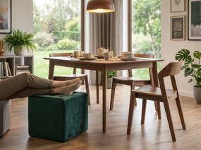 Taburet verde LORI VELVET