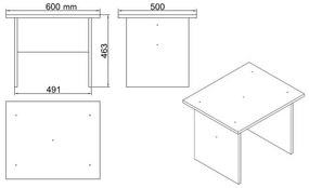 Set mobilier birou Volgenzo 12 (alb). 1107157