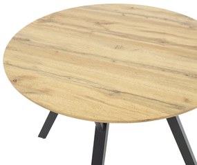 Masa Annie MDF de culoare sonoma - negru D100x75cm