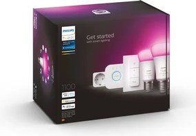 Set de bază Philips Hue WHITE AND COLOR AMBIANCE 2xE27/9W/230V 2200-6500K