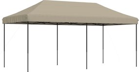 vidaXL Cort de petrecere pliabil Pop-Up, taupe, 580x292x315 cm