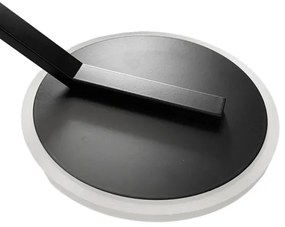 Lustră LED dimabilă aplicată LED/86W/230V 3000-6500K negru + telecomandă