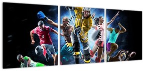 Tablou - Sport (cu ceas) (90x30 cm)