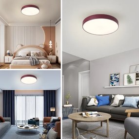 Brilagi - Plafonieră LED POOL, 60 W, 230 V, 3000/4000/6000 K, Ø50 cm, burgund