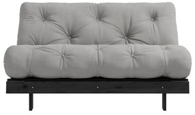 Canapea gri extensibilă 140 cm Roots Black Night – Karup Design