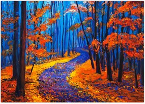 Tablou - Pădurea toamna (70x50 cm)