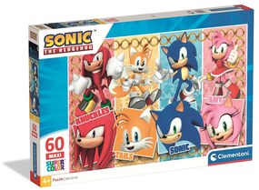 Sonic Ariciul Puzzle maxi Clementoni cu 60 piese