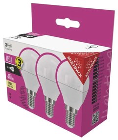 Set 3 becuri cu LED EMOS Classic Mini Globe Warm White, 5W E14