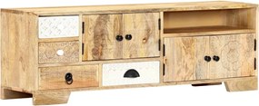 vidaXL Comodă TV, 120 x 30 x 40 cm, lemn masiv de mango