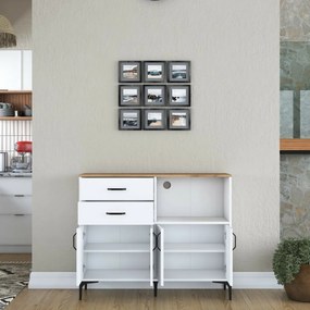 Dulap Jeby Walnut and White