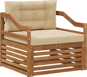 vidaXL Sofa cu Brațe natural